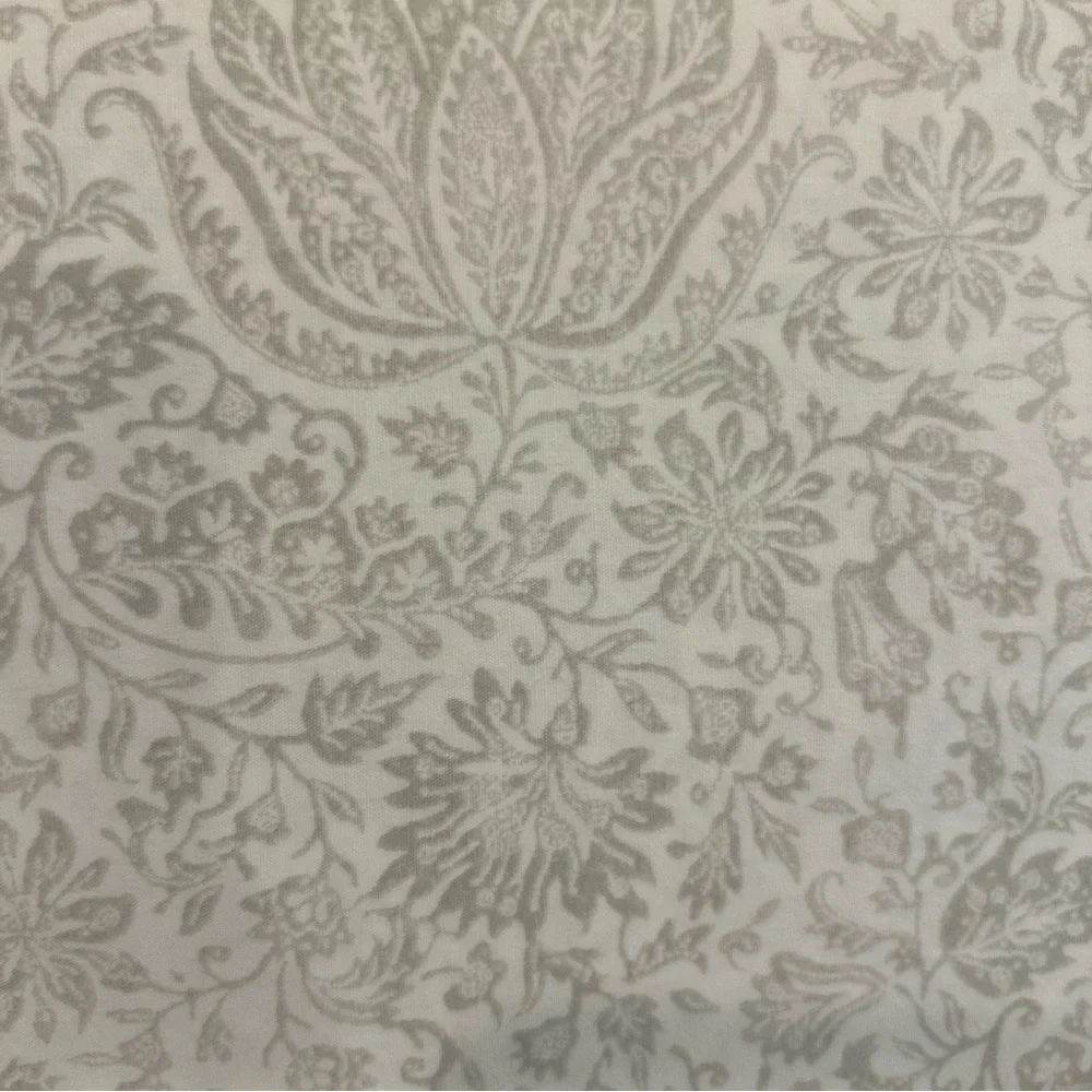 Lauren Ralph Lauren Lotus Leaf Floral Printed QUEEN Sheet Set Gray